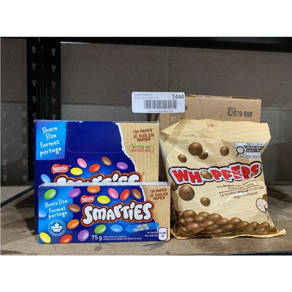 Nestle Smarties 24 x 75g AND Whoppers Malted Milk Candy 8 x 104g