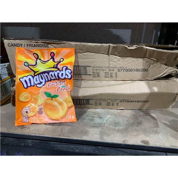 Maynards Fuzzy Peach Gummy Candy 24 x 154g