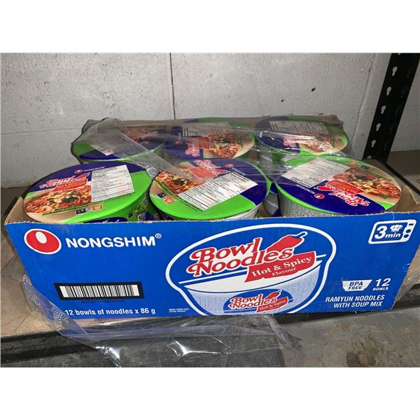 Mongshim Bowl Noodles Hoy & Spicy 12 x 86g