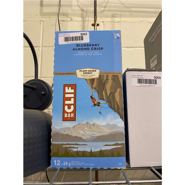 Clif Bars blueberry almond 12 x 68g