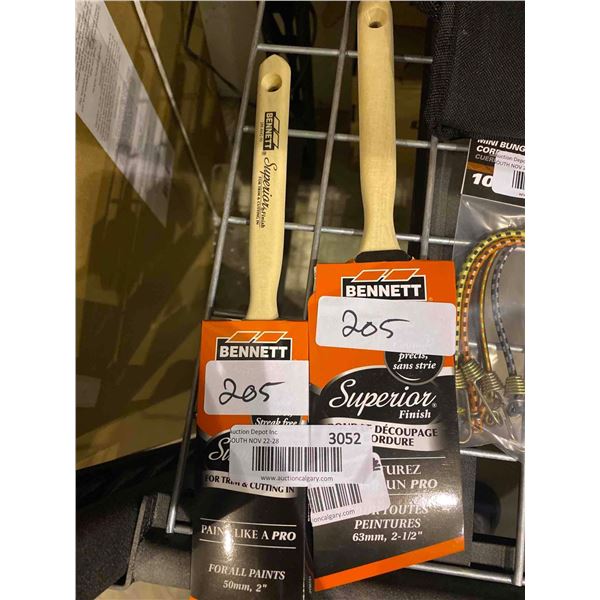 Bennett Superior paint brushes lot of 2