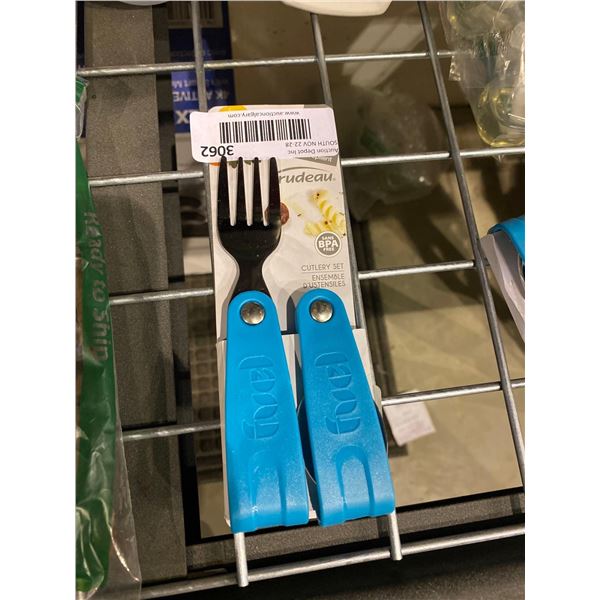Trudeau folding lunch spoon and fork set