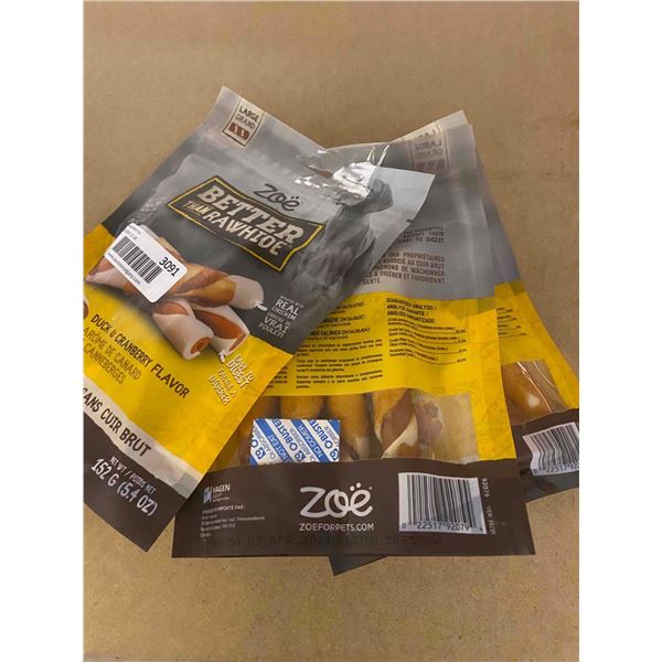 Zoe Better than rawhide real chicken chews lot 3 x 152g