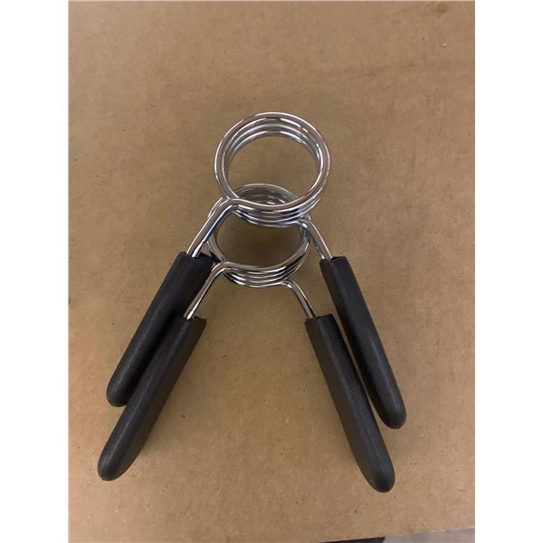 Lot of 2 spring tightening weight bar braces