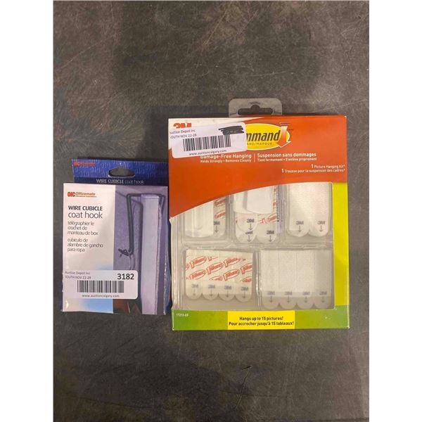 Damage Free Hanging/ Wire Cubicle Coat Hook