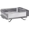 Image 1 : KitchenAid Compact Stainless Steel Dish Rack, Satin Gray