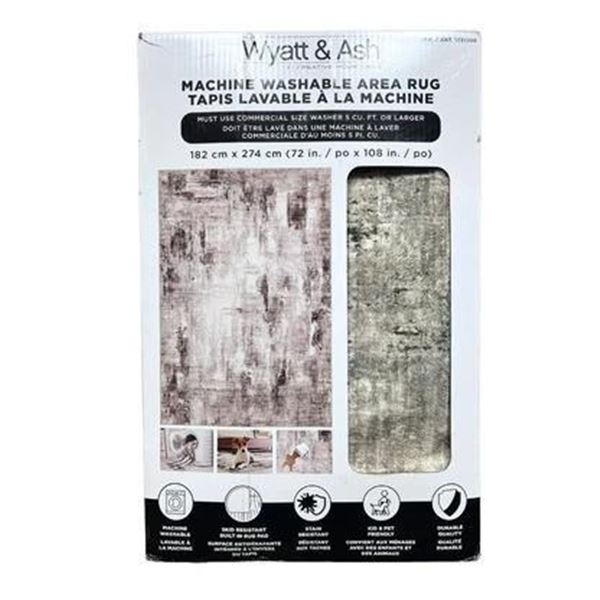 Wyatt and Ash Machine Washable Area Rug 182cm x 274cm