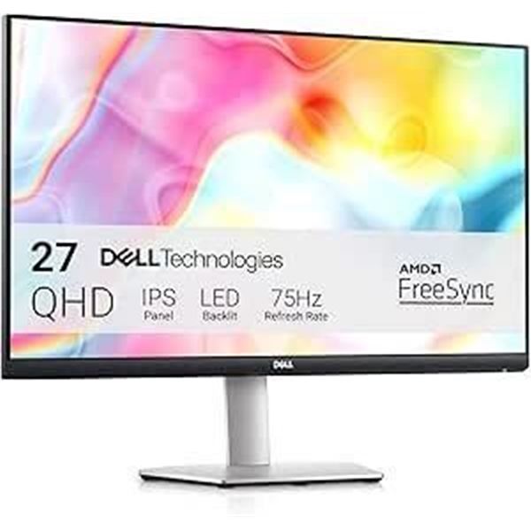 Dell S2722DC Monitor - 27-inch WQHD (2560x1440) 75Hz 4Ms Display, AMD FreeSync, Built in Speaker, US