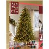 Image 2 : 7.5 FT Premium Hinged Pre-lit Artificial Christmas Tree w/UL-Certified LED Lights, Solid Metal Legs