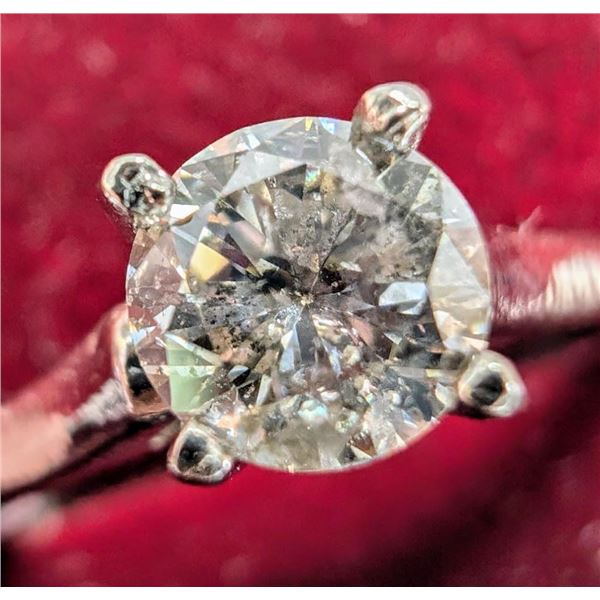 10K Yellow Gold 1.2G Lab Diamond 0.6Ct Ring (~Size 6) (~length 0 inches), Made in Canada, Appraised 