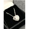 Image 4 : NEW Suspended Heart 1.0 Carat Solitaire 5mm Pendant and Chain Gift Set NEW with certificate & Gift B