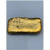 Image 1 : Hand Poured Ingot approx. 110 grams derived from scrap computer gold pins (purity unknown)