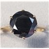 Image 1 : 10K Yellow Gold Black Diamond(3.7ct) Ring (~Size 6.25)(~weight 2.57g), Made in Canada, Appraised Ret