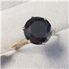 Image 2 : 10K Yellow Gold Black Diamond(3.7ct) Ring (~Size 6.25)(~weight 2.57g), Made in Canada, Appraised Ret