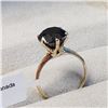 Image 5 : 10K Yellow Gold Black Diamond(3.7ct) Ring (~Size 6.25)(~weight 2.57g), Made in Canada, Appraised Ret