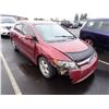 Image 2 : 2008 Honda Civic RUNS WITH MECHANICAL PROBLEMS