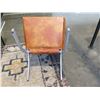 Image 8 : Brown Padded Chair on Metal Legs 22" x 19" x 35"H
