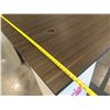 Image 8 : Square Desk Table w/ White Underneath Storage Compartments 60" x 60" x 39"H (Pickup Dec. 23)