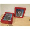 Image 2 : Qty 4 Red Framed Favorites Wooden Frames 8" x 10"