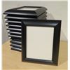 Image 1 : Qty 12 Black Wooden Frames 8" x 10"