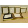 Image 1 : Qty 6 Gold & Black Frames, Misc Styles & Sizes
