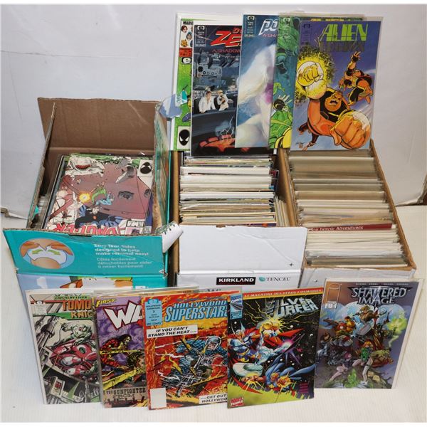 LARGE LOT OF 500 MIXED COMICS FROM A MIX OF GENRES