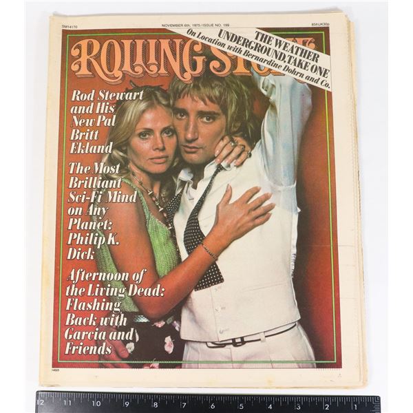 ROD STEWART - ROLLING STONE MAGAZINE NOV 1975
