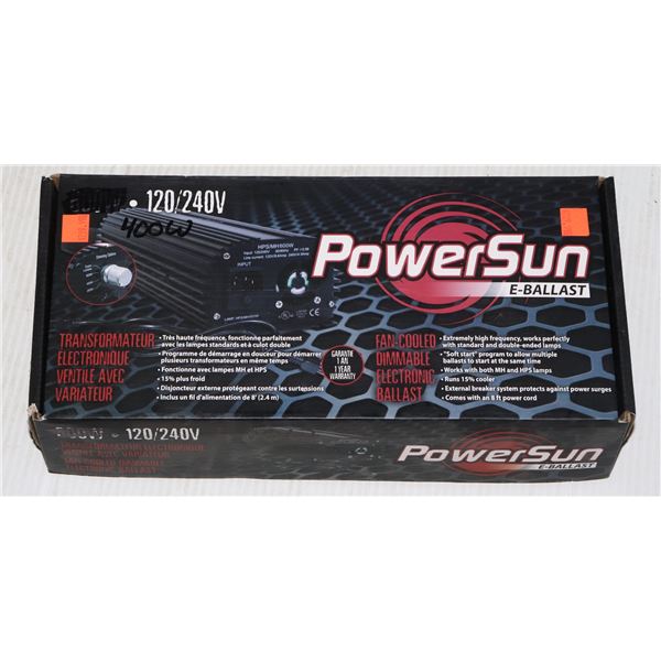 POWERSUN, 400W ELECTRONIC GROW LIGHT BALLAST