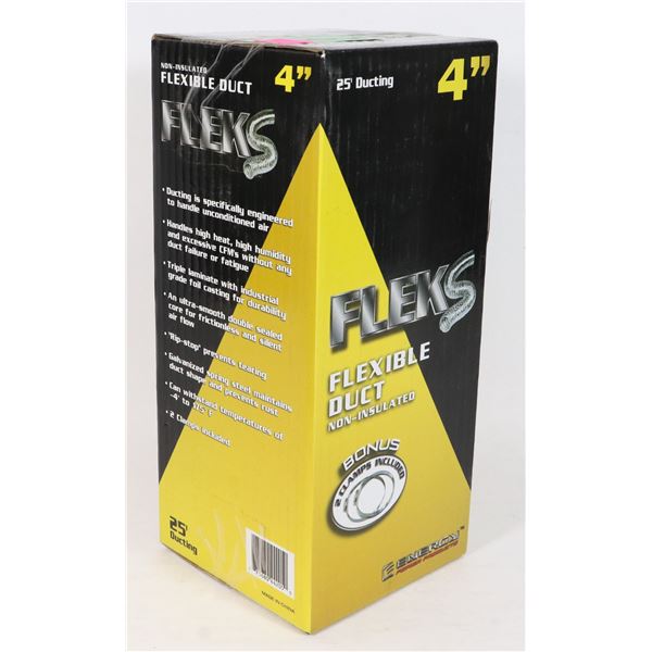 FLEKS, 4 INCH X 25FT FLEXIBLE DUCTING