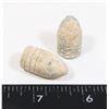 Image 1 : 1861-1865 LOT OF 2 USA CIVIL WAR MUSKET BULLETS