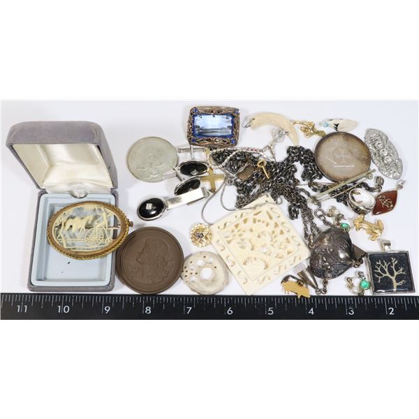 BAG OF VARIOUS ESTATE ITEMS