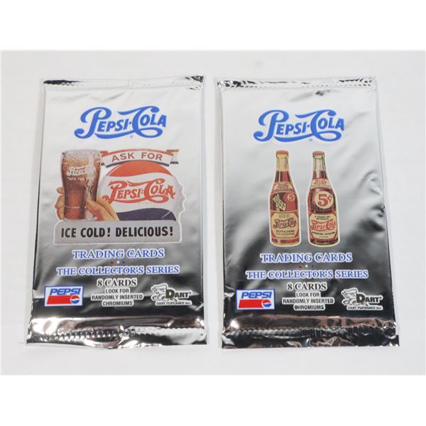2 PACKS OF 1994  SEALED PEPSI COLA TRADING CARDS
