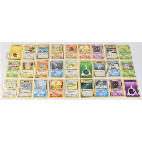x54 OLD 1995/86/98 POKEMON COLLECTORS CARDS M/NM