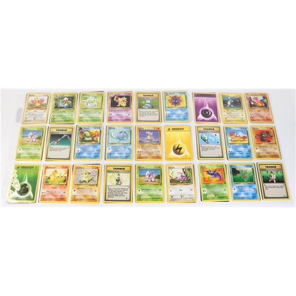 x54 OLD 1995/86/98 POKEMON COLLECTORS CARDS M/NM
