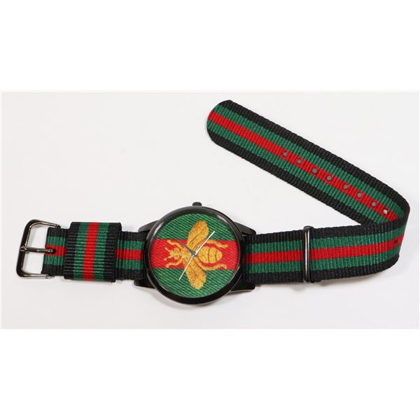 NEW GUCCI GREEN & BLACK BEE WATCH