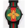 Image 2 : NEW GUCCI GREEN & BLACK BEE WATCH