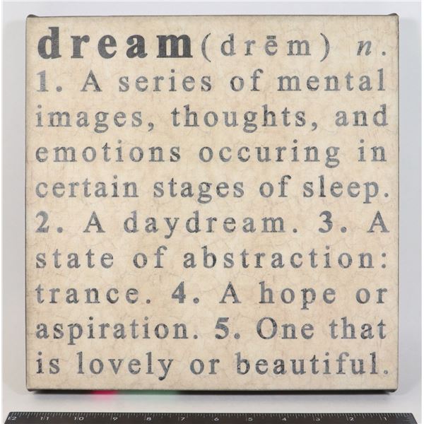 "DREAM" WALL HANGING