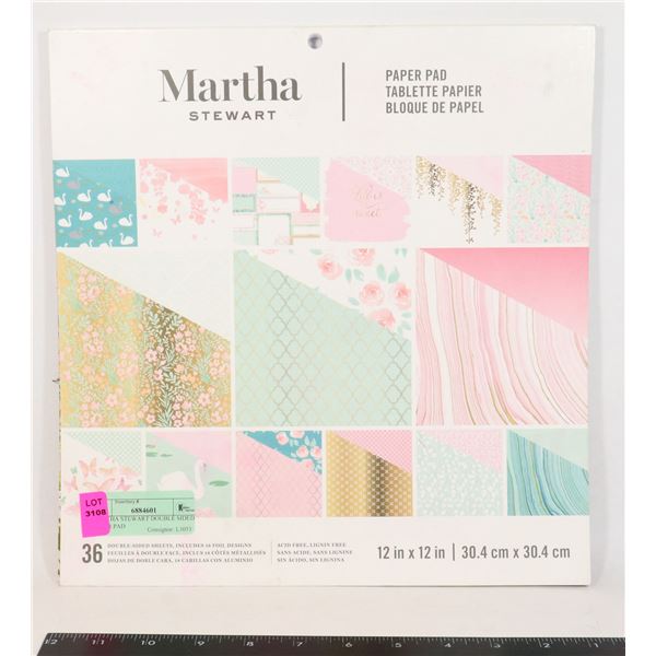 MARTHA STEWART DOUBLE SIDED PAPER PAD