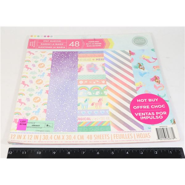 CRAFTSMITH STAY MAGICAL PAPER PAD