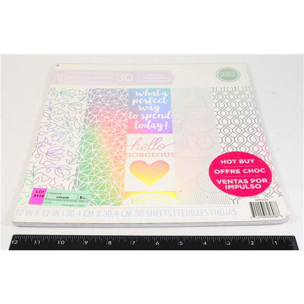 CRAFTSMITH HOLOGRAPHIC DREAM PAPER PAD