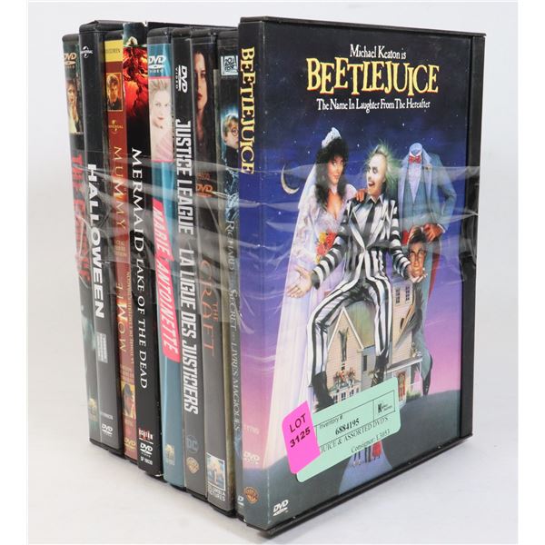 BEETLEJUICE & ASSORTED DVD'S