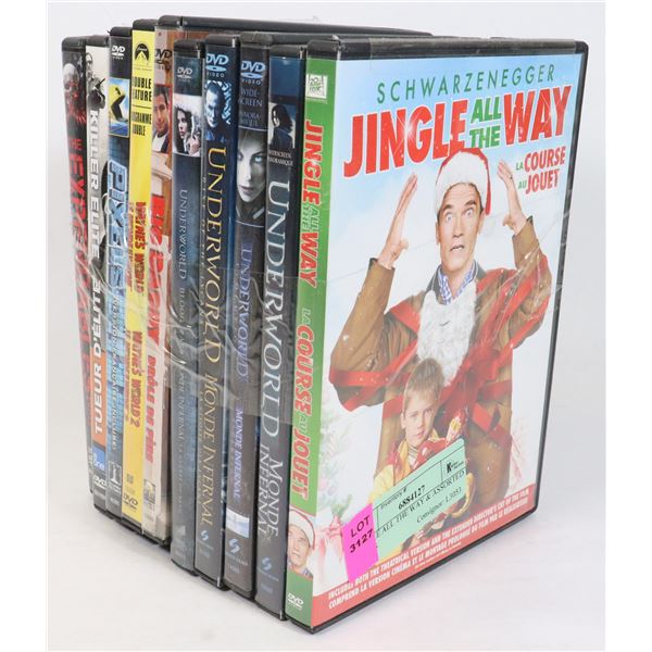 JINGLE ALL THE WAY & ASSORTED DVD'S