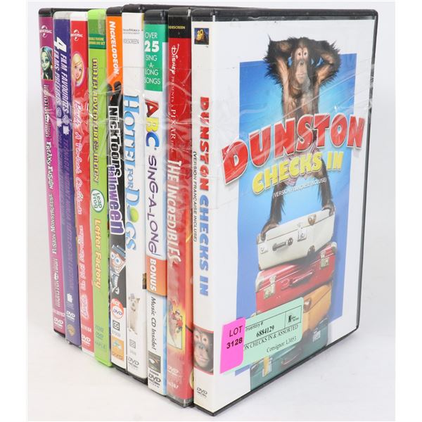 DUNSTON CHECKS IN & ASSORTED DVD'S