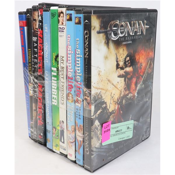 CONAN & ASSORTED DVD'S