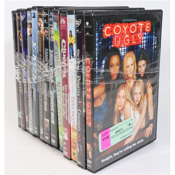 COYOTE UGLY & ASSORTED DVDS'