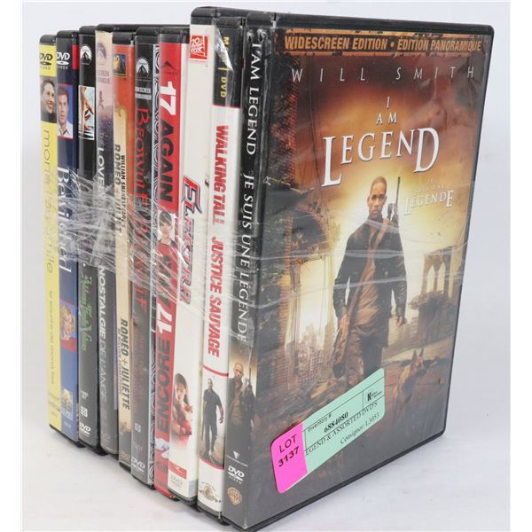 I AM LEGEND & ASSORTED DVD'S