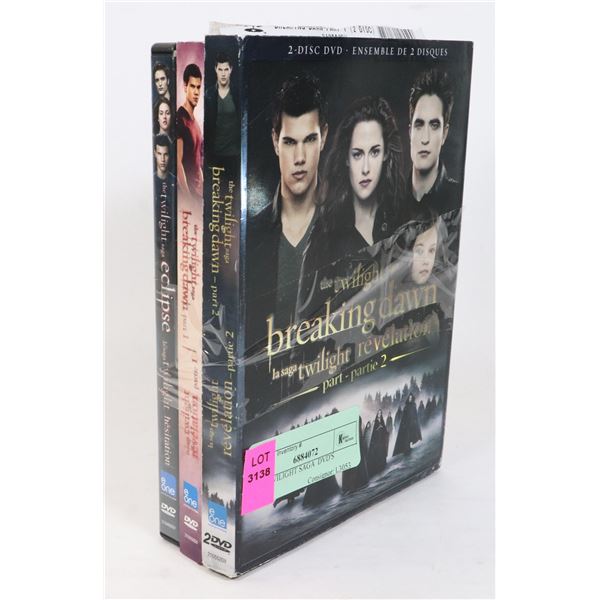 THE TWILIGHT SAGA  DVD'S