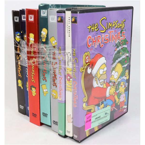 THE SIMPSONS ASSORTED DVD'S