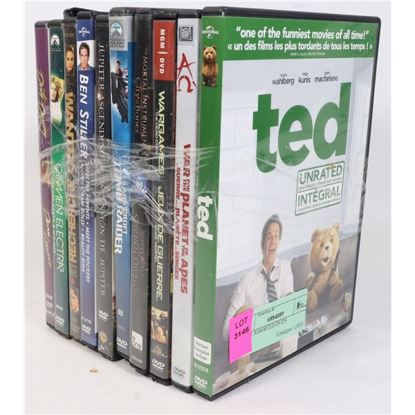 TED & ASSORTED DVD'S