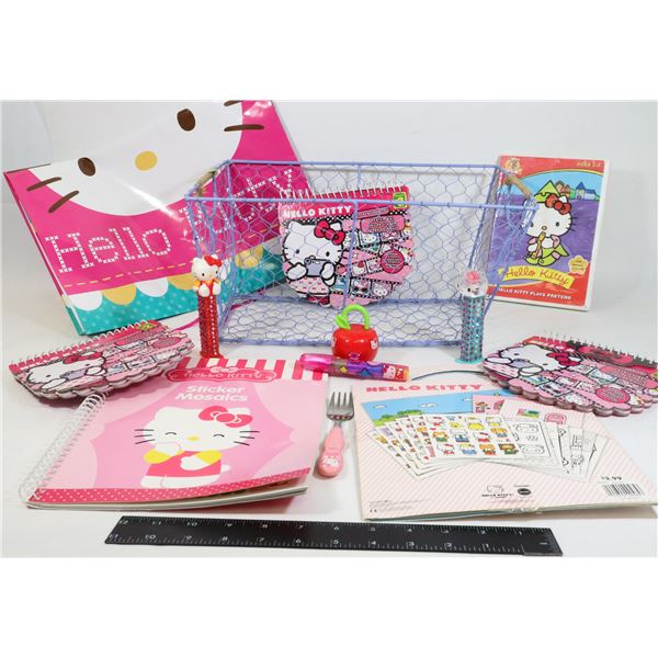 HELLO KITTY & DECORATIVE WIRE BASKET